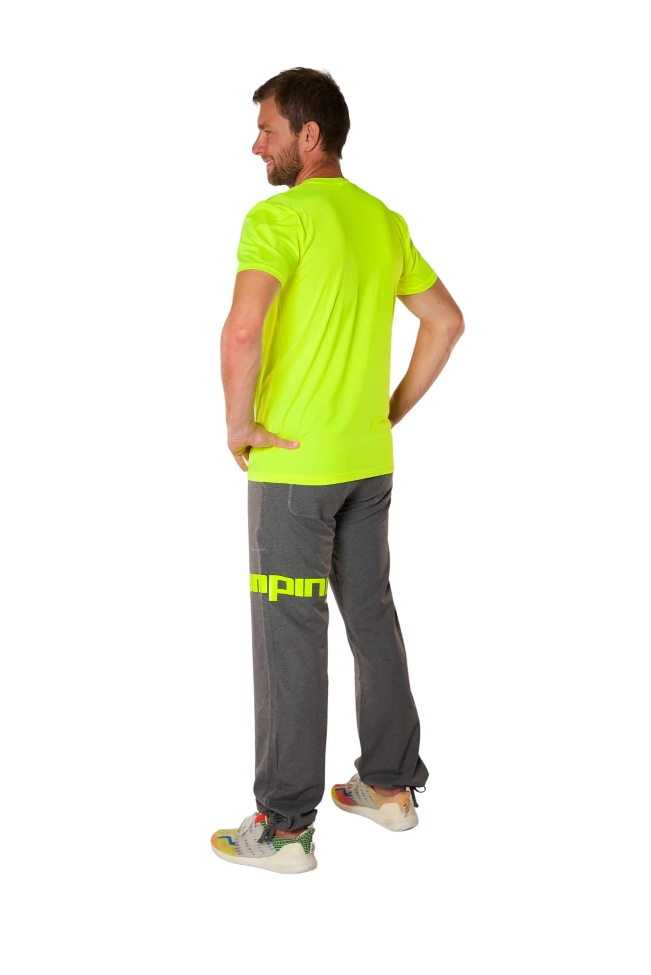 Men's functional yellow t-shirt - Image 3