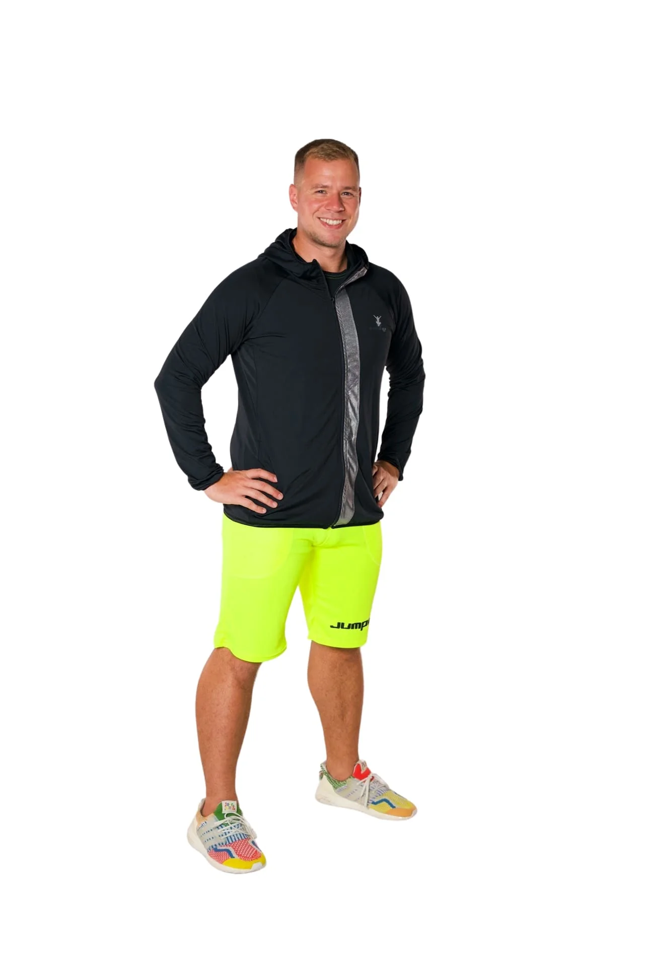 Men's yellow shorts above the knees - Image 3