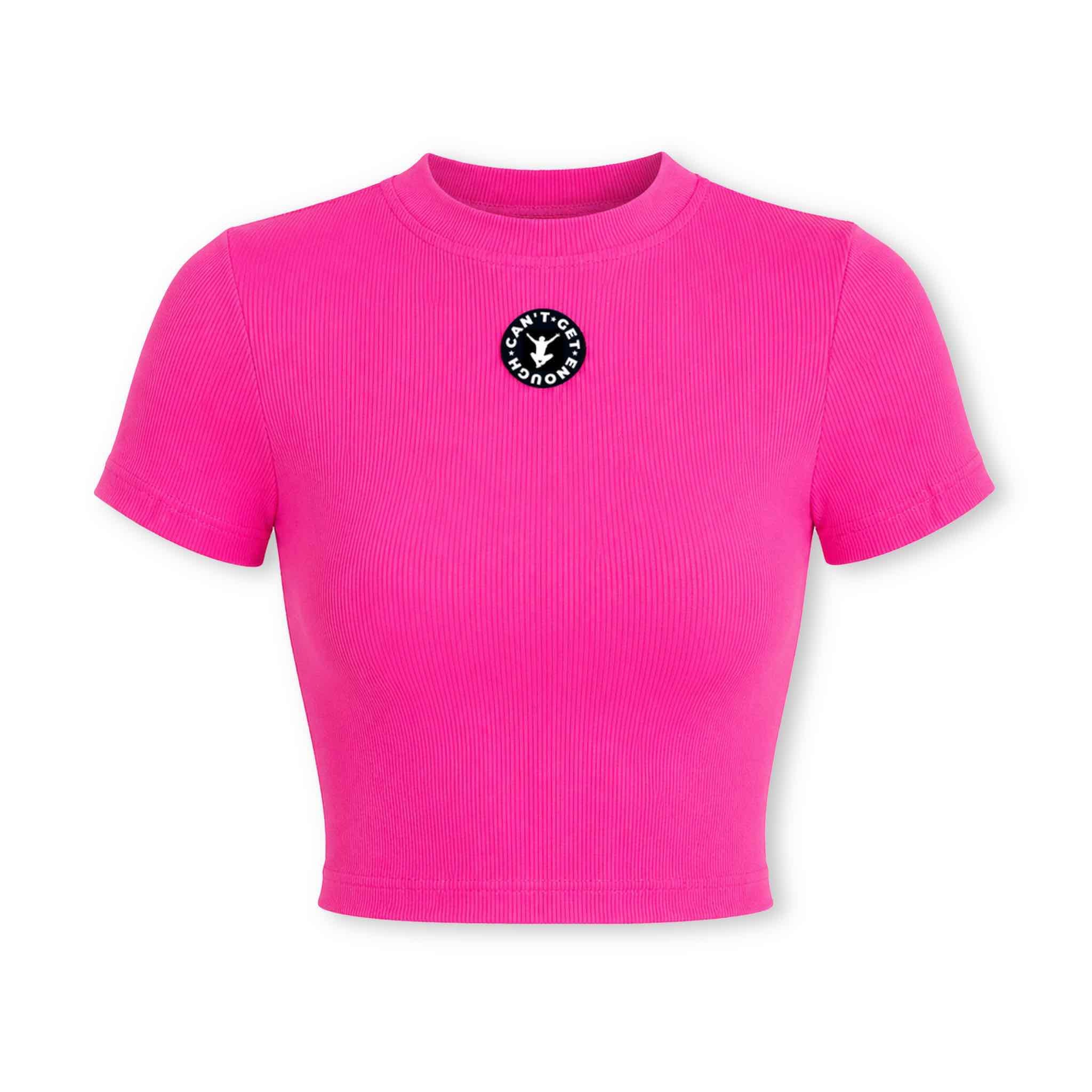 Pink CROP TOP CAN'T GET ENOUGH