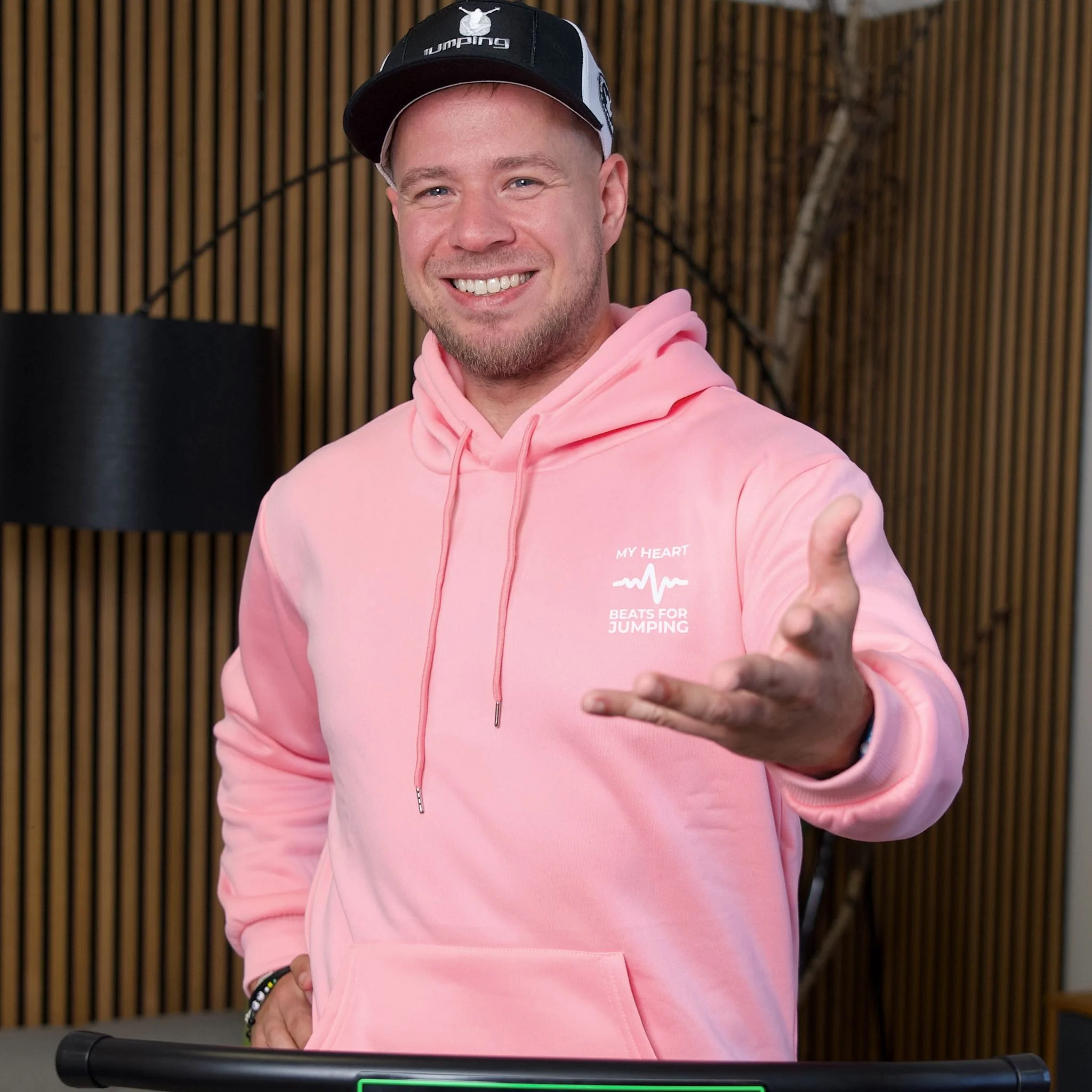 Pink hoodie BEAT Unisex - Image 7